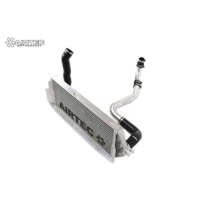 we have taken our hugely popular Stage 1 Focus RS intercooler and modified it to fit within the ST bumper and modified our 2.5" big boost pipe kit and modified it to fit the Focus ST turbo.Our solution to increasing the intercooler’s size and performance within the confines of the limited space behind the bumper is based upon a 60mm core that’s twice as high and almost 100mm longer than the standard item. This offers a massive increase in overall capacity in comparison to the original intercooler