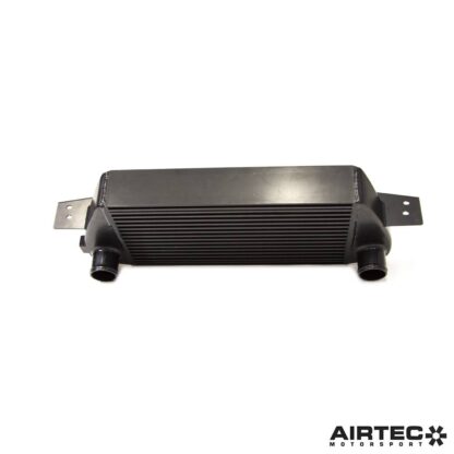 the AIRTEC Motorsport intercooler offers much greater efficiency and volume over standard.Dimensions:OEM IntercoolerWidth: 525mmHeight: 145mmDepth: 80mmCapacity: 6.1 litresFront area: 761cm²AIRTEC Motorsport IntercoolerWidth: 500mmHeight: 280mmDepth: 90mmCapacity: 12.6 litresFront area: 1