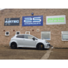 with an AIRTEC design high flow 60mm core intercooler and a shorter alloy boost pipe kit. We keep fast turbo spool up by using 50mm pipework from turbo to intercooler and 60mm out of the intercooler to help match the throttle body