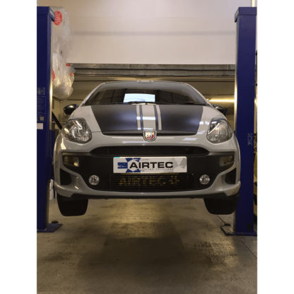this combination gives fast turbo spool up coupled with maximum power output.Dyno test results - results taken from Fiat 500 Abarth (same intercooler as Punto) fitted with cat back exhaust and AIRTEC FMICRun 1 - 120 degrees into the intercooler and 22 degrees out of the intercoolerRun 2 - 122 degrees into the intercooler and 22 degrees out of the intercoolerRun 3 - 123 degrees into the intercooler and 22 degrees out of the intercoolerThe AIRTEC intercooler dropped the intake temperatures by 100 degrees on each run and did not suffer from heat soakDimensions: Height: 205mmWidth: 820mmDepth: 65mmCapacity: 10.9 litresFeatures: 60mm thick proven bar and plate core
