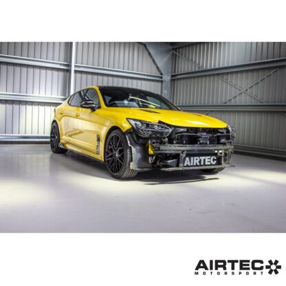 AIRTEC Motorsport is proud to launch our intercooler kit for the Kia Stinger GT suitable for track or fast road use.In order to ensure there is no noticeable loss in performance during extended periods of hard driving