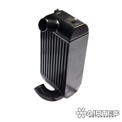 efficiency and volume over standard. It is also a direct replacement for the smaller and more restrictive OEM set up yet still fits neatly beside the standard radiator