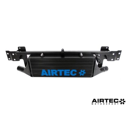 modified crash bar.AIRTEC have now added a great addition to its growing range of performance intercoolers. In the way of this huge front mount intercooler for the Mazda 3 MPS Mk2.A much needed upgrade for your remapped Mazda MPS.DimensionsWidth: 750mmHeight: 210mmDepth: 90mmFeatures:Huge 90mm core with flowed cast end tanksHigh quality silicone hoses finished with stainless jubilee clips.Intercooler mounted to new modified crash bar supplied so no cutting or joining requiredNo cutting to bumper neededFitting instructions and all required fittings suppliedProven power increase on road and track useAvailable in Pro-Series blackAIRTEC 3 year unlimited mileage warrantyFitting will take approximately 2-3 hoursRegistered Design Right number: 6023248ONLY AVAILABLE IN PRO-SERIES BLACKNow comes without the front scoop.AIRTEC part number: ATINTMAZ02
