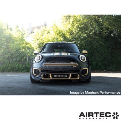 in turn increasing bhp and making your engine safer.Features:Race spec bar 'n' plate core for super-fast recovery timesSuper flow end tanks - thin wall cast alloy end tanks with no sharp corners that can slow air speedBolt on design with no extra modding requiredOnly manufacturer offering the important air ram guides!AIRTEC's 3 year unlimited mileage warrantyCNC alloy pipe connectionsDimensions:Width: 810mmHeight: 230mmDepth: 140/100mm steppedRegistered Design Right number: Application PendingAIRTEC part no: ATINTMINI08
