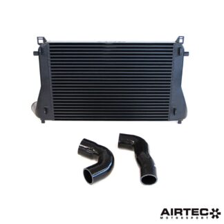 <p>AIRTEC Motorsport are proud to introduce the front mount intercooler upgrade for the VAG MQB EA888.3 platform.</p><p>This freer-flowing intercooler is a direct replacement for the smaller and more restrictive OEM set up.</p><p>Fits the following vehicles:</p><ul><li>Volkswagen Golf Mk7/7.5 R - 2.0 TSI</li><li>Volkswagen Golf Mk7/7.5 GTI incl. Clubsport and Clubsport S - 2.0 TSI</li><li>Seat Leon Cupra 265/280/300 - 2.0 TSI</li><li>Seat Leon - 1.9/2.0 TSI</li><li>Audi S3 8V (Hatchback and Saloon variants) - 2.0 TSI (Now fits facelift)</li><li>Audi TTS 8S - 2.0 TSI</li><li>Audi TT 8S - 1.8/2.0 TSI</li><li>Audi A3 8V - 1.8/2.0 TSI</li><li>Skoda Octavia vRS - 2.0 TSI</li></ul><p>Featuring a 63mm core design together with high-flow cast end tanks
