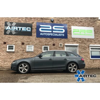 this freer flowing front mount intercooler set up is a direct replacement for the much smaller and more restrictive Audi set up.Featuring an 80mm core design together with high-flow