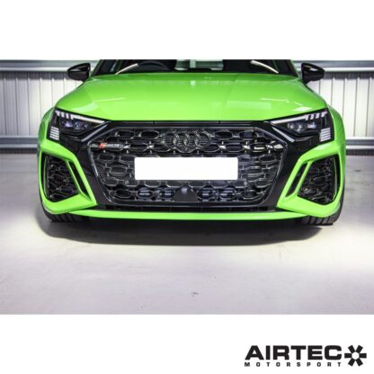 the intercooler makes full use of the vehicle’s entire front grille area while still retaining the towing eye feature.Available in a high-quality powder coated black finish