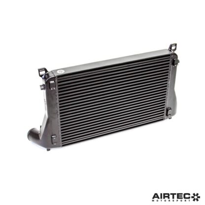 we utilised our huge 16.4-litre capacity core from the EA888 Gen 3 platform and integrated it to better accommodate the air-con radiator.This allowed an impressive 80% increase in overall capacity in comparison to the original intercooler