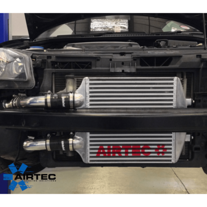 the AIRTEC Motorsport intercooler is a direct replacement.Finished in a high-quality black powder coat