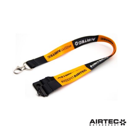 nBlack and orange lanyard with AIRTEC Motorsport logo