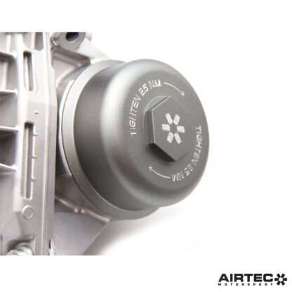 we’ve created a comprehensive solution to replacing the OEM oil filter housing cap that's originally made in plastic and is known to become brittle and fail over time. It also improves aesthetics within the engine bay and is easier to remove and replace