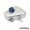 the AIRTEC Motorsport header tank is made from lightweight aluminium and comes in a high quality powder coated black finish. It also features a sight glass to view the coolant level and comes with an uprated high pressure cap.The tank uses original fixing points