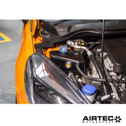 this is a simple yet effective upgrade. FeaturesDirect replacement header tank for the Mk8 FiestaLightweight aluminium constructionHigh quality black powder coat or natural silver finishSight glass to view coolant levelUprated high pressure cap includedNo drilling or cutting requiredAll fixtures included as well as fitting instructions AIRTEC Part No: ATMSFO103