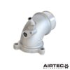 this larger elbow connector offers increased flow.By reducing restriction within the induction system