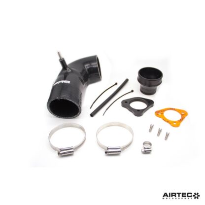 AIRTEC Motorsport Enlarged Turbo Elbow for Fiesta ST180 in SiliconeWe've developed another solution to our popular enlarged turbo elbow for the Fiesta ST180. This new design features a bespoke one-piece silicone connector to directly replace the original plastic item