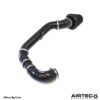 the enlarged induction pipe features a huge increase in overall internal volume to reduce restriction and improve flow to the turbo. The kit features a large AIRTEC Motorsport cotton air filter that mounts to an 80mm aluminium trumpet and a silicone coupler attaches it the enlarged induction pipe