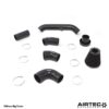 offering a 29% increase in diameter and capacity. This increases to 100mm diameter to suit aftermarket big turbo inlets.Made from high quality aluminium for an improved look and feel