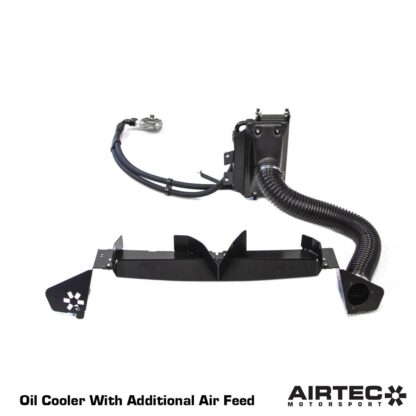 external oil cooler neatly behind the front bumper. However