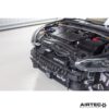 external oil cooler neatly behind the upper grille area without obstructing the air intakes. As a result