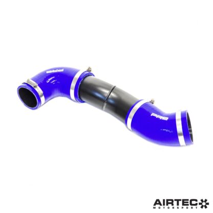 This boost pipe starts with a 63mm outlet so that it will connect to most brands of intercooler including the standard OEM intercooler. It then expands up to 70mm for the rest of the hose until the throttle body where it can either be supplied with a 63mm hose to fit the standard throttle body or with a 70mm hose to fit an aftermarket uprated throttle body. Please select the option that suits your car.