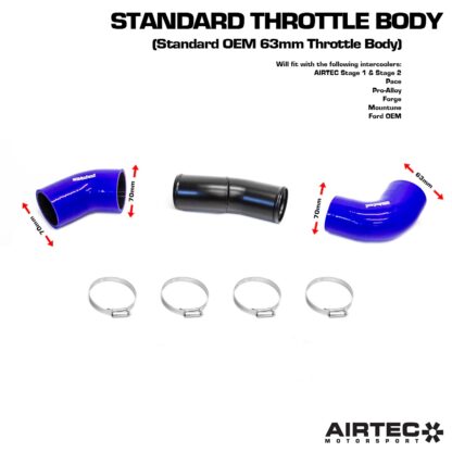 Full 70mm coldside hose for the Focus RS MK2!