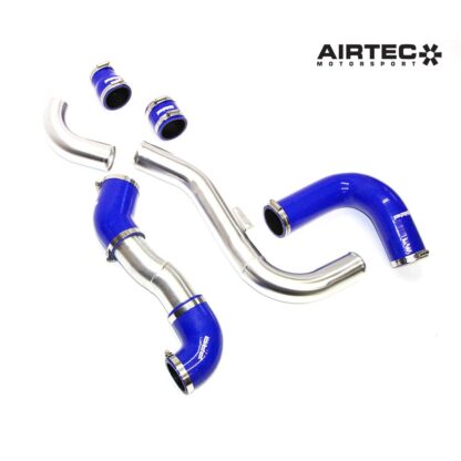 Everything you need is included in the kit.Features:Hot side (turbo to intercooler) is made from 2.5" light-weight alloy and connected with 5 ply silicone hose joiners.NEW! Now comes with 70mm coldside hose to fit standard size throttle body expanding up to 70mmPlease Note: This is a Symposer Delete ItemWill fit With the following intercoolers:AIRTECPacePro-AlloyForgeFord OEMDirect replacement! No modding required.Our 2.5" hard pipe upgrade removes Ford's 2.0" restrictive boost pipes. We saw gains of 11.8 bhp & 9 lb/ft torque increases over standard and these gains were achieved by simply bolting on the kit.This kit is designed for BIG BHP Focus RS and will work best on cars with 375bhp and over.All pipes have swaged ends to stop hoses from popping off when running higher boost levelsChoose from options throttle body size:Standard Throttle Body (63mm)Uprated Throttle Body (70mm)Fitting takes 1 - 2 hours.Please note: For Focus ST 225 - MUST Be fitted with 2.5" outlets on intercooler. Stock ST is 2".Will NOT fit Focus ST Stage 1/2 intercooler. WILL fit focus ST Stage 3 intercooler.Please Note: Pipework only available in black.Please note: Custom colours are made to order