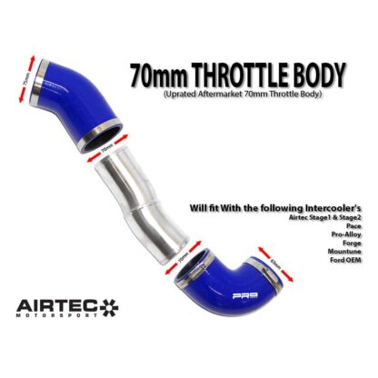 The 2.5" big boost pipe kit is a must for all remapped RS and STs
