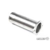 but by replacing the pipe for one without the baffled internals