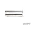 A direct replacement part that gives increases in response and sound by eliminating the internal sound resonators built into the original boost pipe from the turbo. The manufacturer fits these resonators to reduce noise and quieten the tone