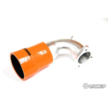 AIRTEC Motorsport turbo induction elbow for Fiesta ST 180.NOW ONLY AVAILABLE IN PRO-SERIES BLACK.Direct replacement of the stock turbo induction pipe which has a very small internal diameter.Only company supplying with a gasket