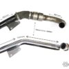 the AIRTEC Motorsport hot side boost pipe creates a much smother air flow by replacing the restrictive bends and smaller diameter pipe.Features:Swaged ends to prevent blowing of on bigger power cars.Will work perfect with standard or re-mapped Fiesta ST's.To fit with both