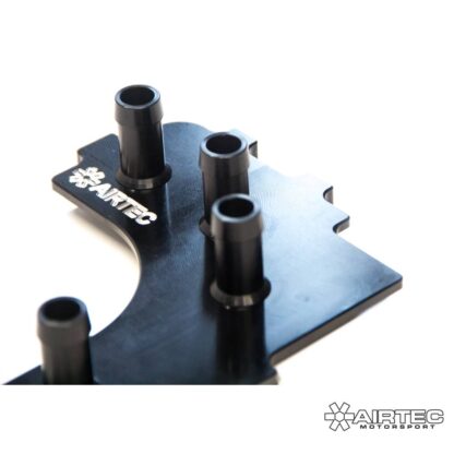 nBillet CNC machined plate designed to replace the stock oil breather housing.