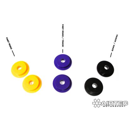 Replacement bushes to fit the Focus Mk2/Mk3 and Yaris GR torque mount.Available with fast road yellow
