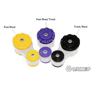 <p>Replacement bushes to fit the AIRTEC Motorsport Fiesta ST180 torque mount</p><p style="margin-left:0px"><strong>Yellow Bushes</strong>&nbsp;– Perfect for every day use and the odd track day