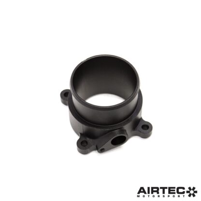 our enlarged cold side boost pipe kit replaces the hoses from the intercooler to the throttle body with a freer-flowing design that offers increased internal capacity.The original hose is 53mm in diameter and follows a series of relatively tight bends. We developed an enlarged hose kit that measures 63mm from beginning to end