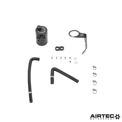 AIRTEC Motorsport is proud to launch our oil catch can upgrade for the Stinger GT model suitable for track or fast road use.Oil catch cans are vital preventative additions to ensure the performance and efficiency of Direct Injection engines doesn’t deteriorate over time.AIRTEC Motorsport’s solution to developing a catch can kit specifically for the Stinger GT model utilises the available space to integrate seamlessly within the engine bay. It features a high-quality laser cut bracket finished in powder-coated satin black