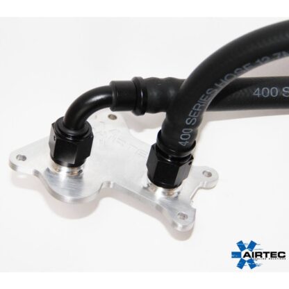 here is our AIRTEC adapter plate that allows you to tap into the existing oil system. Comes with #10 fittings.Fits 2003-2006 R53 MINI Cooper S Hatchback with Manual TransmissionsAIRTEC Part No: ATMSMINI1