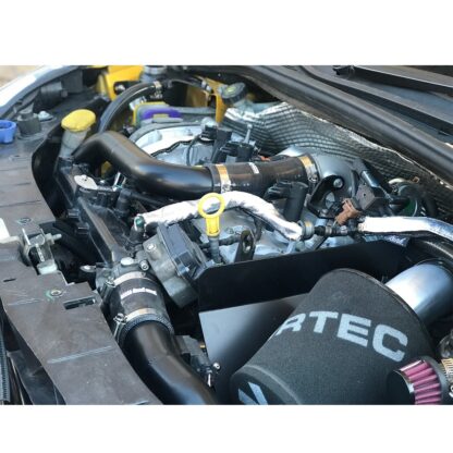 AIRTEC Motorsport big boost pipe kit for a Meglio (Megane-powered Clio)Designed to directly replace the original boost pipes and hoses with larger and freer flowing 50mm AIRTEC Motorsport hard pipes and Pro Hoses silicone connectors.This complete kit creates an easy