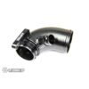 as it fits directly to the turbo and features a much larger diameter