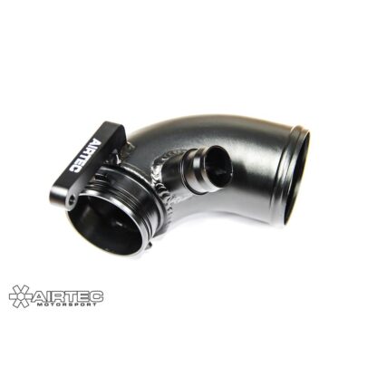 as it fits directly to the turbo and features a much larger diameter
