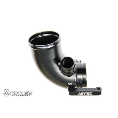 freer flowing design compared to the more restrictive OEM elbow.Made from lightweight aluminium and finished in high-quality powder coat black finish