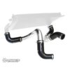 mandrel bent hard pipes supplied with Pro Hoses silicone hoses from the turbo outlet to the hard pipe