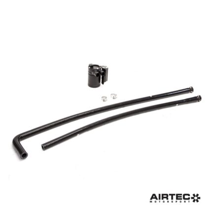 AIRTEC Motorsport is proud to launch our oil catch can upgrade suitable for track or fast road use.Oil catch cans are vital preventative additions to ensure the performance and efficiency of Direct Injection engines doesn’t deteriorate over time.AIRTEC Motorsport’s solution to developing a catch can kit specifically for the Yaris model utilises the available space to integrate seamlessly within the engine bay. It features a high-quality billet machined bracket