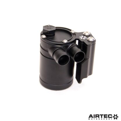 which allows the catch can to attach neatly in place.The can itself features an internal baffle and dipstick