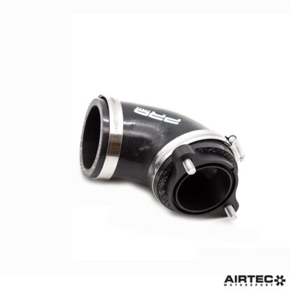 despite the turbo's inlet measuring 51mm in diameter. This causes an unnecessary restriction within the intake side that hampers flow and limits throttle response.Our AIRTEC Motorsport direct replacement elbow features a CNC-machined flange with a correctly matched 51mm diameter