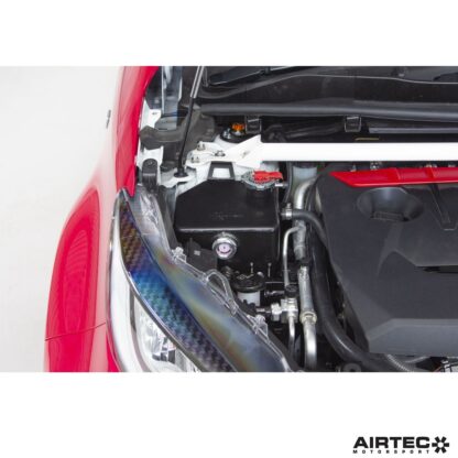 as Stant caps are no longer available. We now supply a replacement quick release high-pressure cap in a similar style.FeaturesDirect replacement header tank for the Yaris GRLightweight aluminium constructionHigh quality black powder coat finish Sight glass to view coolant levelUprated high pressure cap includedNo drilling or cutting requiredAll fixtures included as well as fitting instructionsAIRTEC Part No: ATMSYGR10