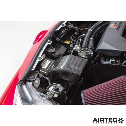 the air feed also introduces a quality look and feel to the engine bay.