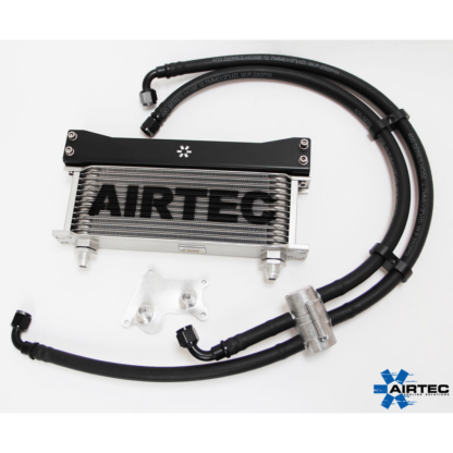  keep those oil temps in checkFeatures:Earl's temp 'a' cool oil coolerPowder coated Black Airtec logo securing bracket with fixingsSatin Black High pressure oil linesAnodised Black Aero style fixing (made by Aerotec)Genuine Mocal thermostatBillet oil line separatorsBillet alloy oil adaptor plateWithout thermostat - recommended for hard track use and heavily modified carsWith thermostat - perfect for cars that are used everyday all year round (good for winter months)ONLY AVAILABLE IN BLACK.DOES NOT FIT WITH AIRTEC MOTORSPORT FRONT MOUNT INTERCOOLER KITAIRTEC part no: ATOILMINI1