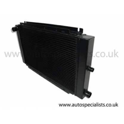 Fiesta Mk2 XR2 AIRTEC all alloy radiator 40mm corePerfect for highly modified & turbocharged Mk2 Fiestas.Dimensions: Height: 355mmLength: 600mmDepth: 50mmFeaturesLight weight tube and fin coreDirect replacement for standard radiatorCan be used with standard fan40mm all alloy coreAvailable in Pro-Series Black and Silver finish.AIRTEC part no: ATRADFO10
