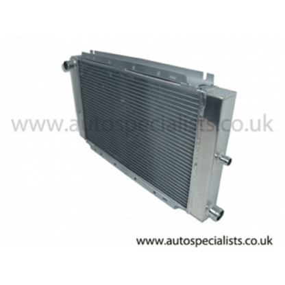 Fiesta Mk2 XR2 AIRTEC all alloy radiator 40mm corePerfect for highly modified & turbocharged Mk2 Fiestas.Dimensions: Height: 355mmLength: 600mmDepth: 50mmFeaturesLight weight tube and fin coreDirect replacement for standard radiatorCan be used with standard fan40mm all alloy coreAvailable in Pro-Series Black and Silver finish.AIRTEC part no: ATRADFO10